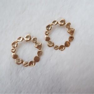 Chloe Textured Gold Earrings